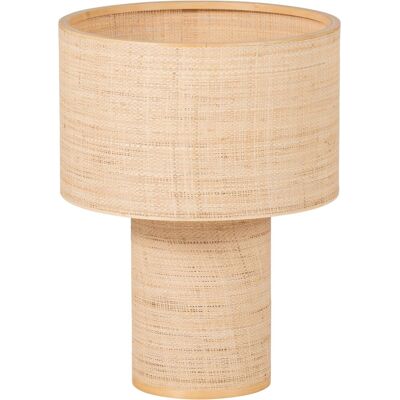 WOOOD syro tafellamp ø 42 cm - raffia - naturel - 55x42x42 WOOOD syro tafellamp ø 42 cm - raffia - naturel - 55x42x42