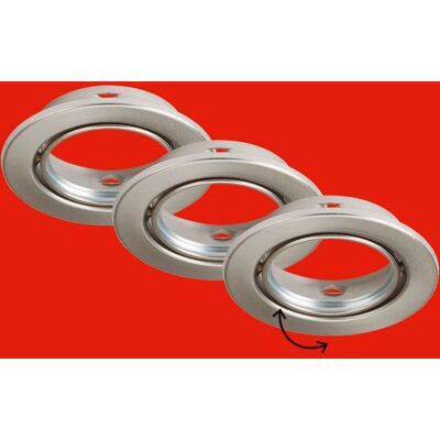 BRILONER - Ø8.6 cm matte nickel - 3-pack - Recessed light BRILONER - Ø8.6 cm matte nickel - 3-pack - Recessed light