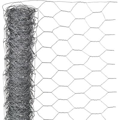 Nature - verzinkt staal gaas - 25 x 1m - grijs - 25mm mazen Nature - verzinkt staal gaas - 25 x 1m - grijs - 25mm mazen