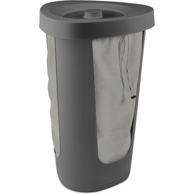 Rotho fabu statiegeld flessenbak -50 liter - incl 2 wasbare binnenzakken - handig te vervoeren - antraciet Rotho fabu statiegeld flessenbak -50 liter - incl 2 wasbare binnenzakken - handig te vervoeren - antraciet