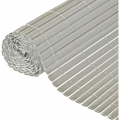 NATURE Dubbelzijdig PVC-tuinscherm - 150x300cm - Grijs NATURE Dubbelzijdig PVC-tuinscherm - 150x300cm - Grijs