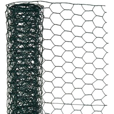 Nature - verzinkt staal gaas - 1 x 5m - groen - 13 x 13mm mazen Nature - verzinkt staal gaas - 1 x 5m - groen - 13 x 13mm mazen