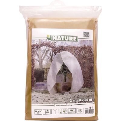 Nature - winterhoes - 300 x ø250cm - beige - afdekhoes - met rits Nature - winterhoes - 300 x ø250cm - beige - afdekhoes - met rits