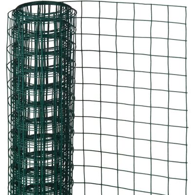 Nature - verzinkt staal gaas - 5 x 1m - groen - 12,7mm mazen Nature - verzinkt staal gaas - 5 x 1m - groen - 12,7mm mazen
