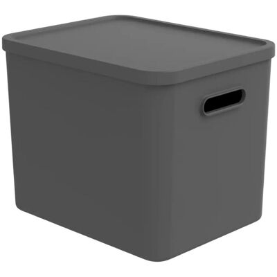Rotho albula multibox 29.5x29x37 cm 27l antraciet Rotho albula multibox 29.5x29x37 cm 27l antraciet