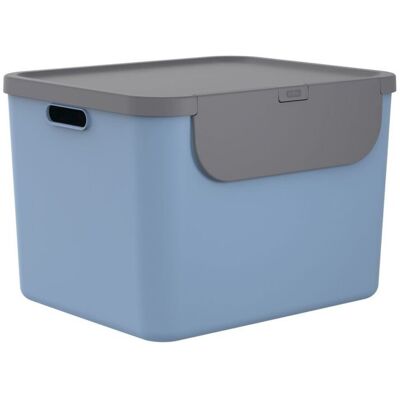 Rotho albula afvalscheider 55l blauw/antraciet Rotho albula afvalscheider 55l blauw/antraciet