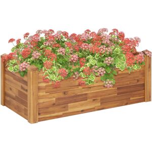 vidaXL Tuin verhoogde bed - 110x60x44 cm - Massief acaciahout vidaXL Tuin verhoogde bed - 110x60x44 cm - Massief acaciahout