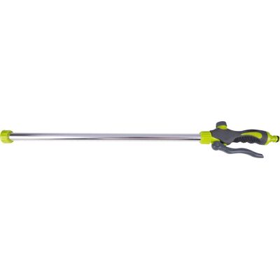 Kinzo sproeikop tuinslang - irrigatiesysteem - 66 x 9 x 3.5 cm - met 27 irrigatiegaten - 1/2 connector voor tuinslang - groen/grijs Kinzo sproeikop tuinslang - irrigatiesysteem - 66 x 9 x 3.5 cm - met 27 irrigatiegaten - 1/2 connector voor tuinslang - groen/grijs