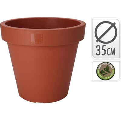 Overige Merken Ecken & kanten bloempot 35 cm plastic/terracotta Overige Merken Ecken & kanten bloempot 35 cm plastic/terracotta