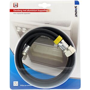 Scanpart f122 gasslang 100cm alu koppeling Scanpart f122 gasslang 100cm alu koppeling