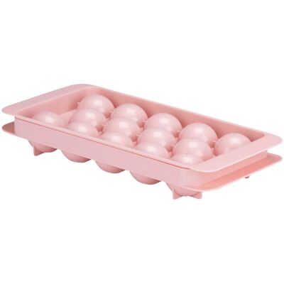 Ijsblokjesvorm met Deksel, 14dlg. Roze Ijsblokjesvorm met Deksel, 14dlg. Roze