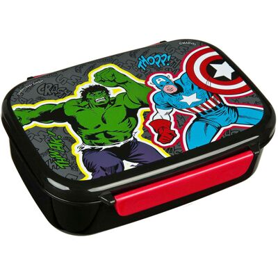 Undercover Broodtrommel met inzetstuk marvel avengers Zwart Undercover Broodtrommel met inzetstuk marvel avengers Zwart