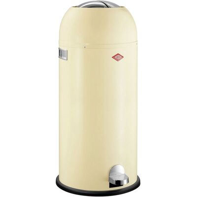 Wesco kickmaster maxi prullenbak pedaalemmer 40 liter metaal - amandel vuilnisbak - made in germany Wesco kickmaster maxi prullenbak pedaalemmer 40 liter metaal - amandel vuilnisbak - made in germany