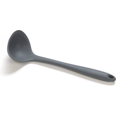 Basic Culinair soeplepel - siliconen - 30cm grijs Basic Culinair soeplepel - siliconen - 30cm grijs