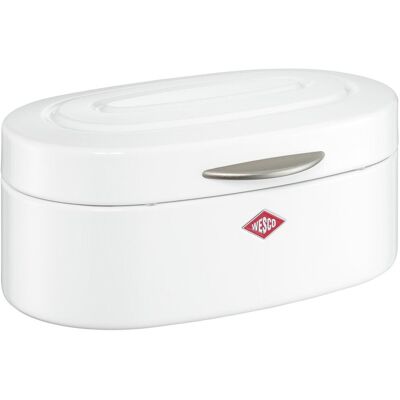 Wesco single elly broodtrommel 8,5 liter metaal - wit broodbewaardoos Wesco single elly broodtrommel 8,5 liter metaal - wit broodbewaardoos
