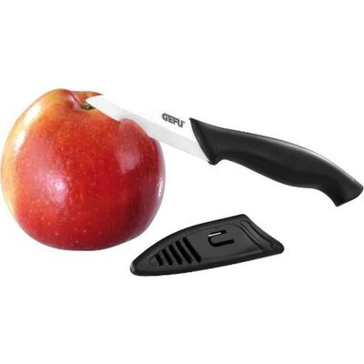GEFU ceramo keramisch mes - 18,5 cm - voor fruit en groenten - zwart/wit GEFU ceramo keramisch mes - 18,5 cm - voor fruit en groenten - zwart/wit