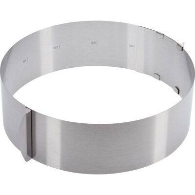 Westmark taartring, extra hoog, ø 16-30 cm variabel, roestvrij staal, zilver, 31312260 Westmark taartring, extra hoog, ø 16-30 cm variabel, roestvrij staal, zilver, 31312260