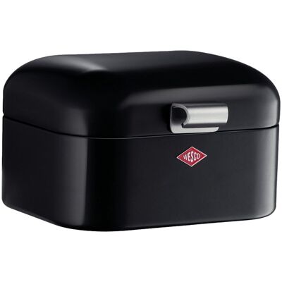 Wesco mini grandy broodtrommel 2 liter - maat s metaal - zwart brooddoos Wesco mini grandy broodtrommel 2 liter - maat s metaal - zwart brooddoos