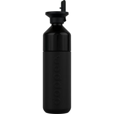 Dopper insulated thermosfles - blazing black x flip straw - 580 ml Dopper insulated thermosfles - blazing black x flip straw - 580 ml