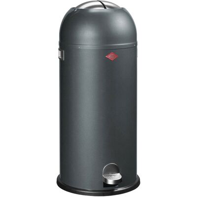 Wesco kickmaster maxi prullenbak pedaalemmer 40 liter metaal - grafiet vuilnisbak - made in germany Wesco kickmaster maxi prullenbak pedaalemmer 40 liter metaal - grafiet vuilnisbak - made in germany