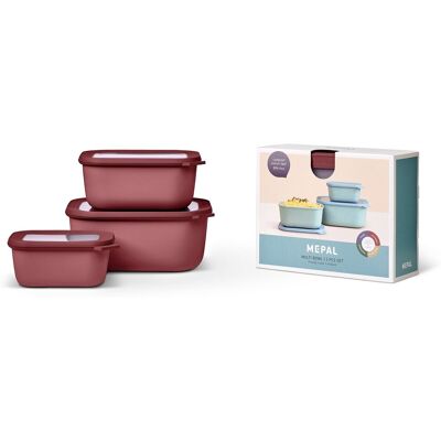 Mepal - Cirqula Rechthoekige Set - 750/1500/3000ml - Voedingscontainers Mepal - Cirqula Rechthoekige Set - 750/1500/3000ml - Voedingscontainers