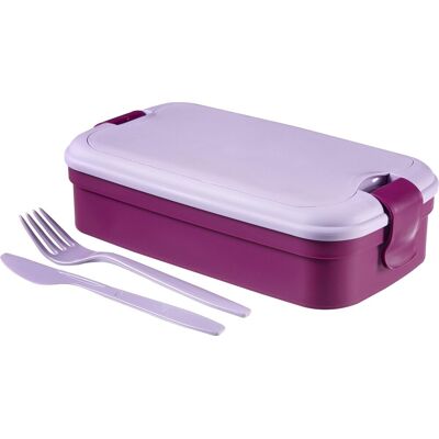 Curver lunch&go lunchbox - met bestek - paars Curver lunch&go lunchbox - met bestek - paars