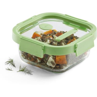 Lekue - 800 ml vierkant glas - Voedselcontainer Lekue - 800 ml vierkant glas - Voedselcontainer