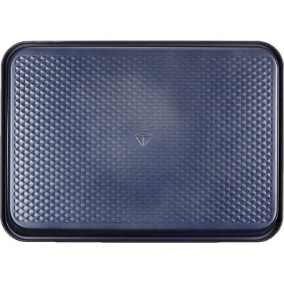 Blue Diamond cakevorm 22x25.2cm - pfas-vrije antikleeflaag - keramische baklaag - ovenbestendig tot 230°c - rechthoekig - blauw Blue Diamond cakevorm 22x25.2cm - pfas-vrije antikleeflaag - keramische baklaag - ovenbestendig tot 230°c - rechthoekig - blauw
