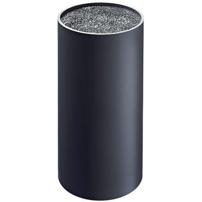Westmark messenblok, rond, met kunststof borstelharen, diameter: 11 cm, hoogte: 22,2 cm, voor een lemmetlengte tot 20,3 cm, kunststof, zwart, 14502260 Westmark messenblok, rond, met kunststof borstelharen, diameter: 11 cm, hoogte: 22,2 cm, voor een lemmetlengte tot 20,3 cm, kunststof, zwart, 14502260