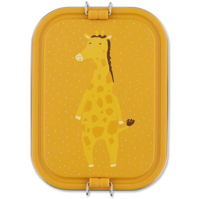 Trixie brooddoos groot - mr. giraffe - rsv lunchbox voor kinderen - makkelijk te openen - broodtrommel - 2 vakken - geel - rvs Trixie brooddoos groot - mr. giraffe - rsv lunchbox voor kinderen - makkelijk te openen - broodtrommel - 2 vakken - geel - rvs
