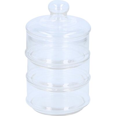 Alpina voorraadpot - glas - 3-laags - ø 12 cm Alpina voorraadpot - glas - 3-laags - ø 12 cm