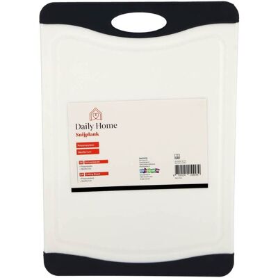 Daily Home snijplank 36.8x25.5 cm zwart/wit Daily Home snijplank 36.8x25.5 cm zwart/wit