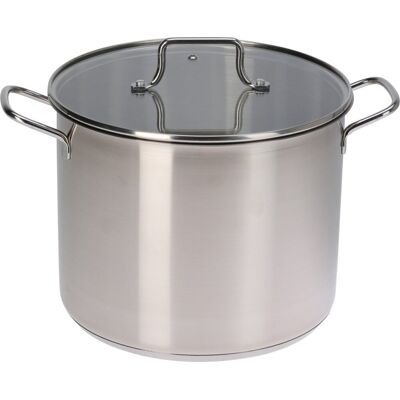 Excellent Houseware Soeppan rvs met glazen dksel 24cm Excellent Houseware Soeppan rvs met glazen dksel 24cm