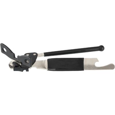 Fackelmann basic blik- en flesopener 15 cm zilver/zwart Fackelmann basic blik- en flesopener 15 cm zilver/zwart