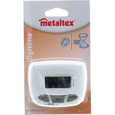METALTEX Digitale Timer - Zwart/Wit - 100 min - Digitale Timer METALTEX Digitale Timer - Zwart/Wit - 100 min - Digitale Timer