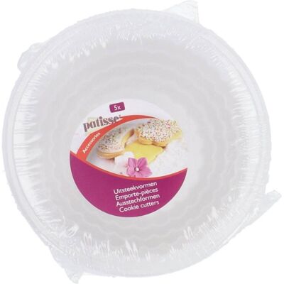 Patisse Wit Gekarteld Uitstekers - 5-delig Set Patisse Wit Gekarteld Uitstekers - 5-delig Set