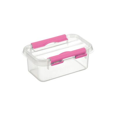 Sunware Q-line fun baking opbergbox 0,5l transparant roze 3 stuks Sunware Q-line fun baking opbergbox 0,5l transparant roze 3 stuks