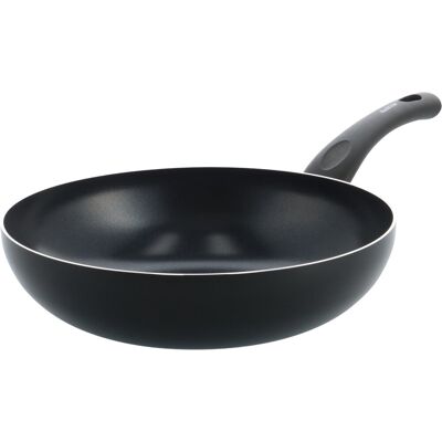 Kochstar essenz zwart keramische wokpan - 28cm - 3.57l - pfas-vrij - inductie wokpan - inductie pan - keramische anti-aanbaklaag - koelgreep - ovenbestendig tot 130° c - zwart Kochstar essenz zwart keramische wokpan - 28cm - 3.57l - pfas-vrij - inductie wokpan - inductie pan - keramische anti-aanbaklaag - koelgreep - ovenbestendig tot 130° c - zwart