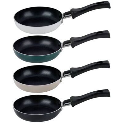 Alpina mini koekenpan 12 cm - kleine pan set van 4 - antiaanbakpan - geschikt voor inductie - pfas-vrij - aluminium Alpina mini koekenpan 12 cm - kleine pan set van 4 - antiaanbakpan - geschikt voor inductie - pfas-vrij - aluminium