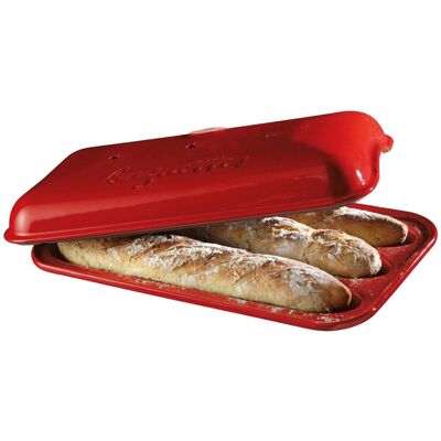 Emile Henry baguettesvorm - 390x240mm - grand cru Emile Henry baguettesvorm - 390x240mm - grand cru