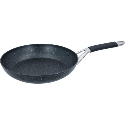 Alpina koekenpan 28 cm - hapjespan met anti-aanbaklaag - skillet voor alle warmtebronnen - ook voor inductie - pfoa-vrij - zwart/ zilver Alpina koekenpan 28 cm - hapjespan met anti-aanbaklaag - skillet voor alle warmtebronnen - ook voor inductie - pfoa-vrij - zwart/ zilver