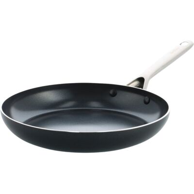 Kochstar nacht keramische koekenpan - 28cm - pfas-vrij - inductie koekenpan - inductie pan - vaatwasserbestendig - ovenbestendig tot 200° c - keramische anti-aanbaklaag - rvs handgreep - rvs rand - zwart Kochstar nacht keramische koekenpan - 28cm - pfas-vrij - inductie koekenpan - inductie pan - vaatwasserbestendig - ovenbestendig tot 200° c - keramische anti-aanbaklaag - rvs handgreep - rvs rand - zwart