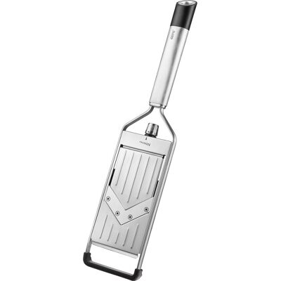 GEFU primeline v-mandoline - verstelbare groenteschaaf 0-5 mm - rvs v-mes - vaatwasserbestendig GEFU primeline v-mandoline - verstelbare groenteschaaf 0-5 mm - rvs v-mes - vaatwasserbestendig