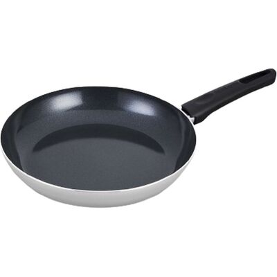 Brabantia indu+ koekenpan - ø 28cm - 100% pfas vrij - keramische antiaanbaklaag - inductie koekenpan - vaatwasserbestendig - grijs Brabantia indu+ koekenpan - ø 28cm - 100% pfas vrij - keramische antiaanbaklaag - inductie koekenpan - vaatwasserbestendig - grijs