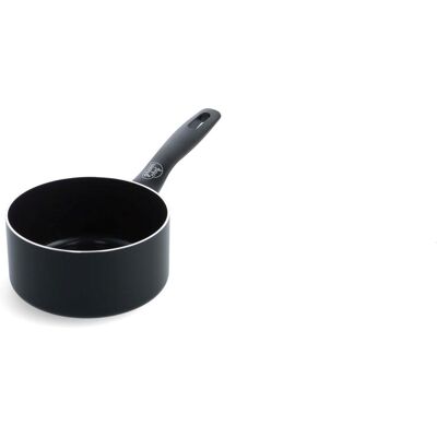 GreenChef prime keramische inductie steelpan zonder deksel 16cm - 1.5l - pfas-vrij - inductie pan - vaatwasserbestendig - ovenbestendig tot 160°c - keramische antiaanbaklaag - gerecylceerd aluminium - zwart GreenChef prime keramische inductie steelpan zonder deksel 16cm - 1.5l - pfas-vrij - inductie pan - vaatwasserbestendig - ovenbestendig tot 160°c - keramische antiaanbaklaag - gerecylceerd aluminium - zwart