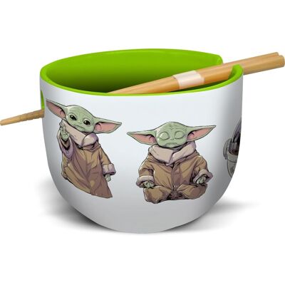Stor Star wars: the mandalorian - grogu ramenkom met eetstokjes Stor Star wars: the mandalorian - grogu ramenkom met eetstokjes