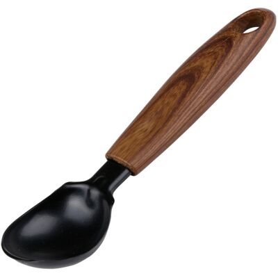 Alpina ijsschep rvs - ijslepel met houten handvat - 19 cm - ijsschepper voor roomijs en sorbet Alpina ijsschep rvs - ijslepel met houten handvat - 19 cm - ijsschepper voor roomijs en sorbet
