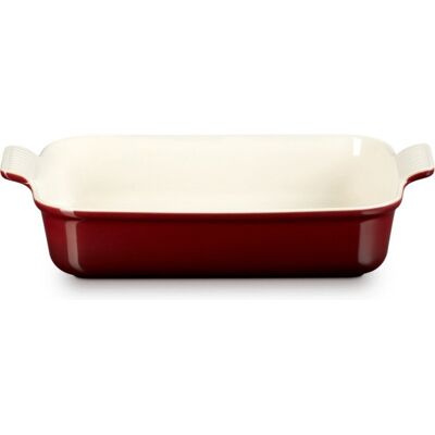 Le Creuset Garnet 32cm Rechthoekige Diepe Ovenschaal - Ovenbestendig Le Creuset Garnet 32cm Rechthoekige Diepe Ovenschaal - Ovenbestendig