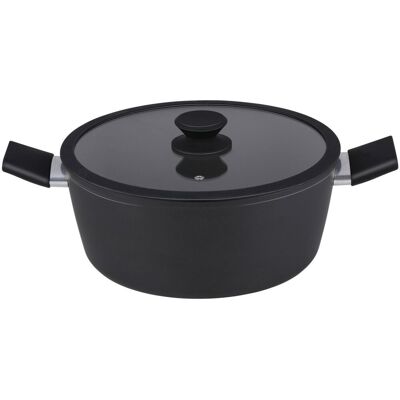 Alpina keramische kookpan ø28 cm - inductie kookpot met keramische antiaanbaklaag - soeppan - pan met deksel Alpina keramische kookpan ø28 cm - inductie kookpot met keramische antiaanbaklaag - soeppan - pan met deksel