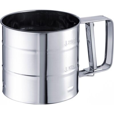 Westmark meelzeef en poedersuikerstrooier, met handvat, roestvrij staal, zilver, 32152270 Westmark meelzeef en poedersuikerstrooier, met handvat, roestvrij staal, zilver, 32152270